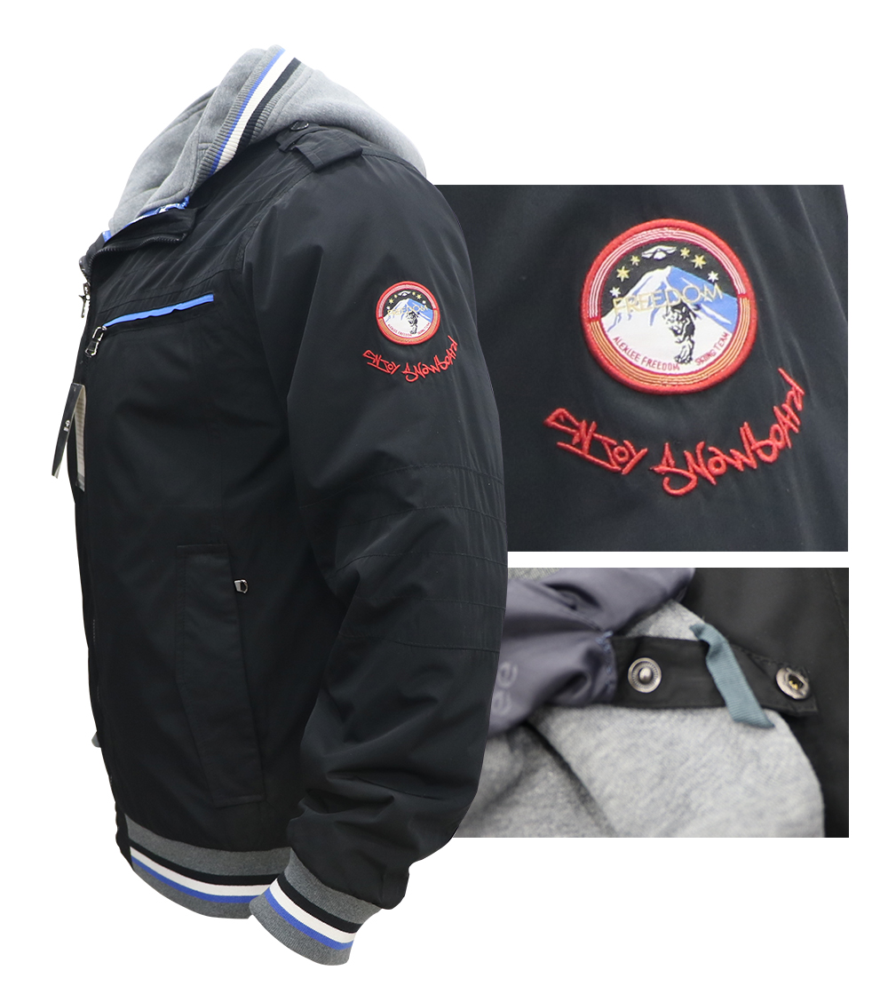 Aleklee men’s Detachable Two-piece set jacket AK-4075