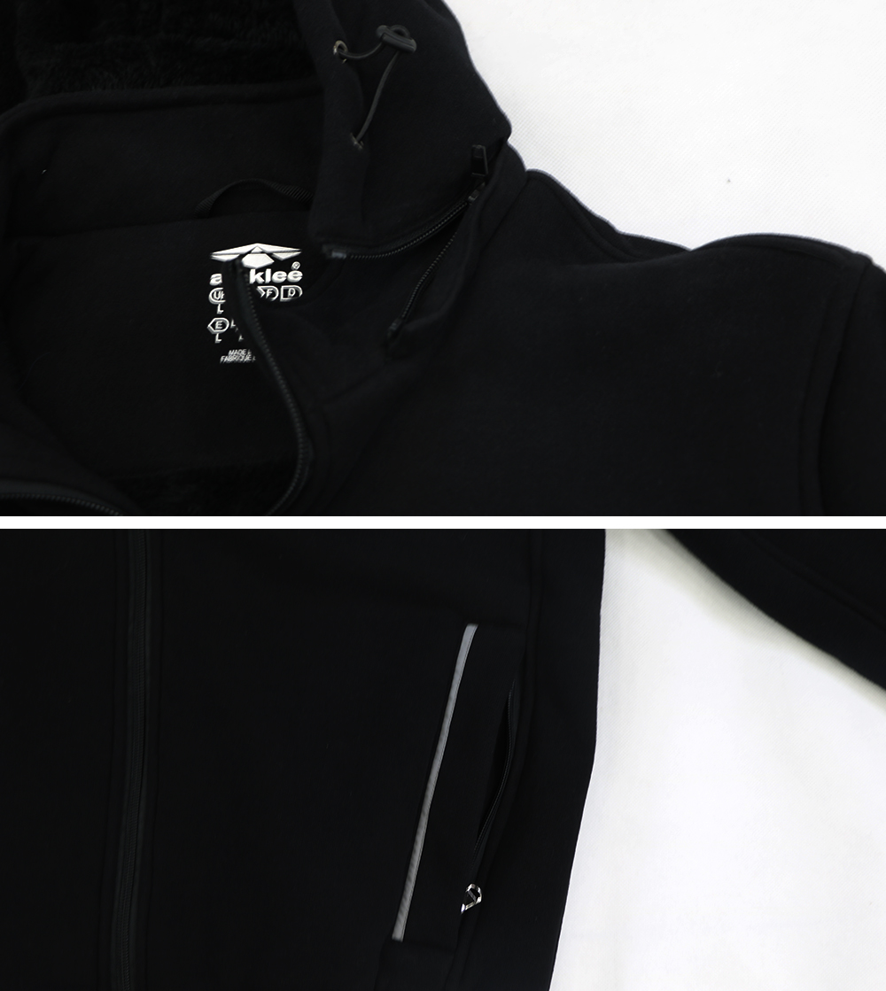 Aleklee plain blank heavy hoodie jacket AK-4085