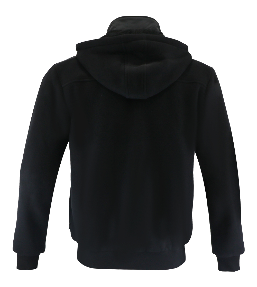 Aleklee black hoodie with chest pocket AL-1453