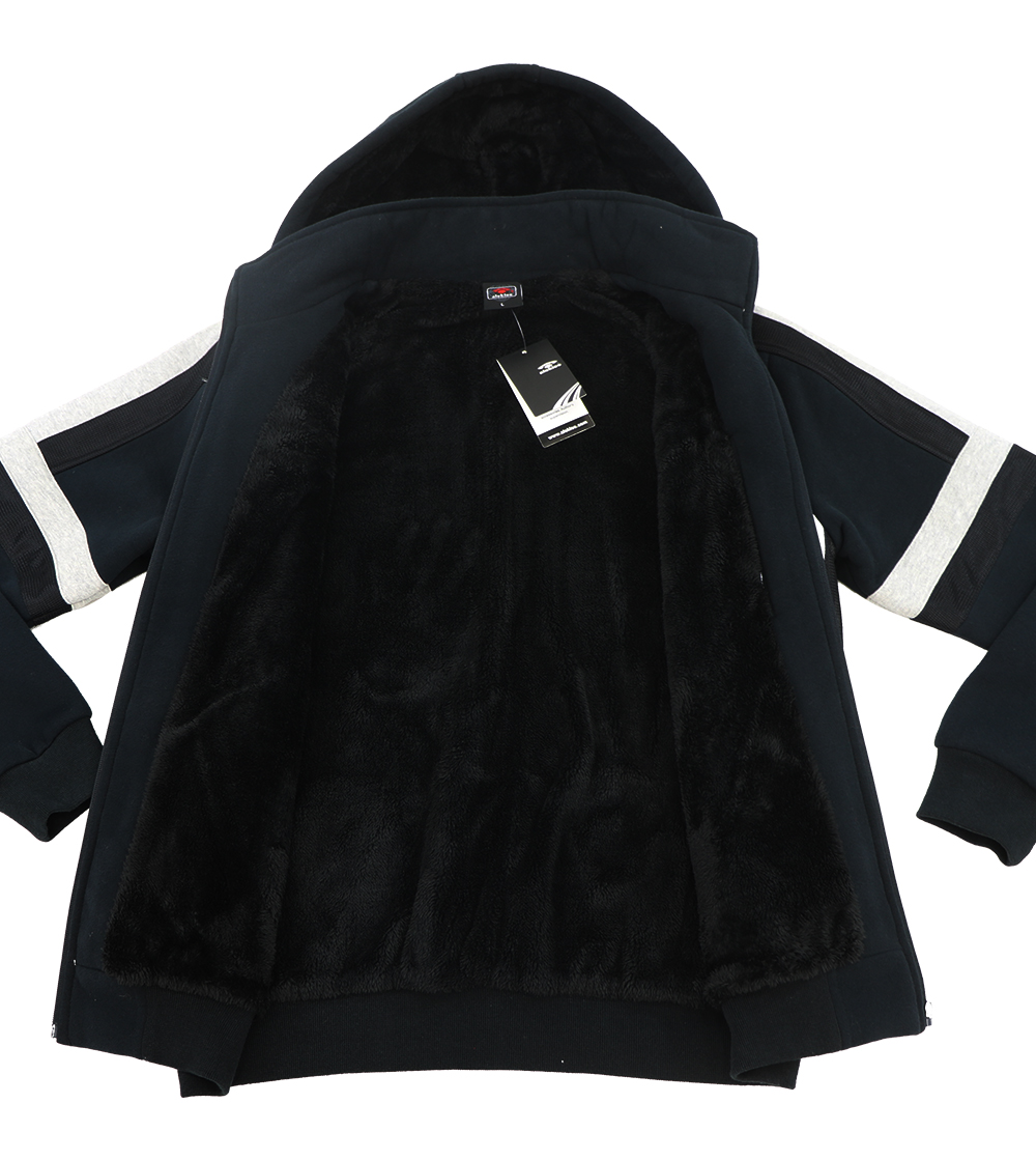 Aleklee colorblock thick jacket hoodie AL-1458