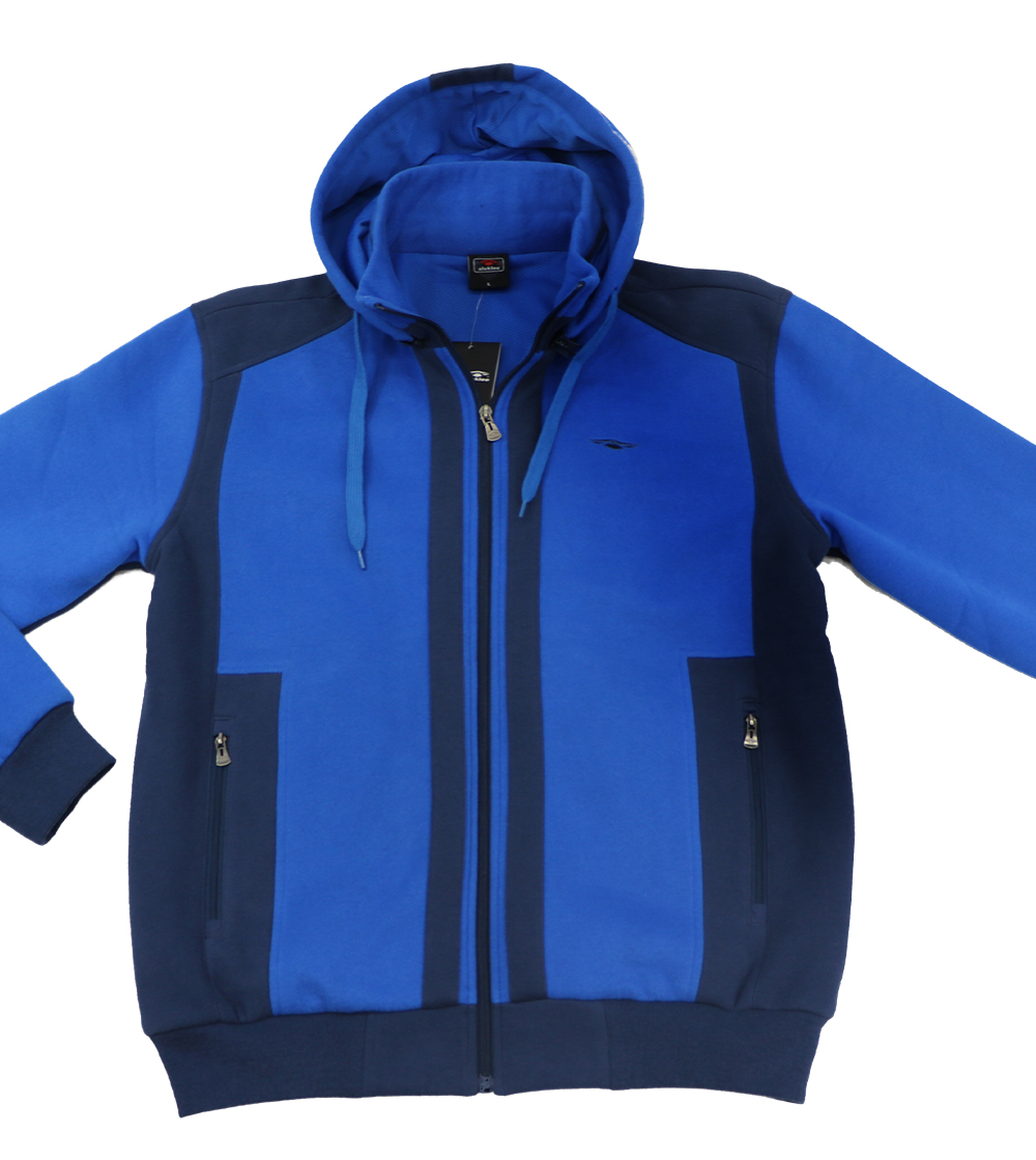 Aleklee two tone patchworked jacket hoodie AL-1528