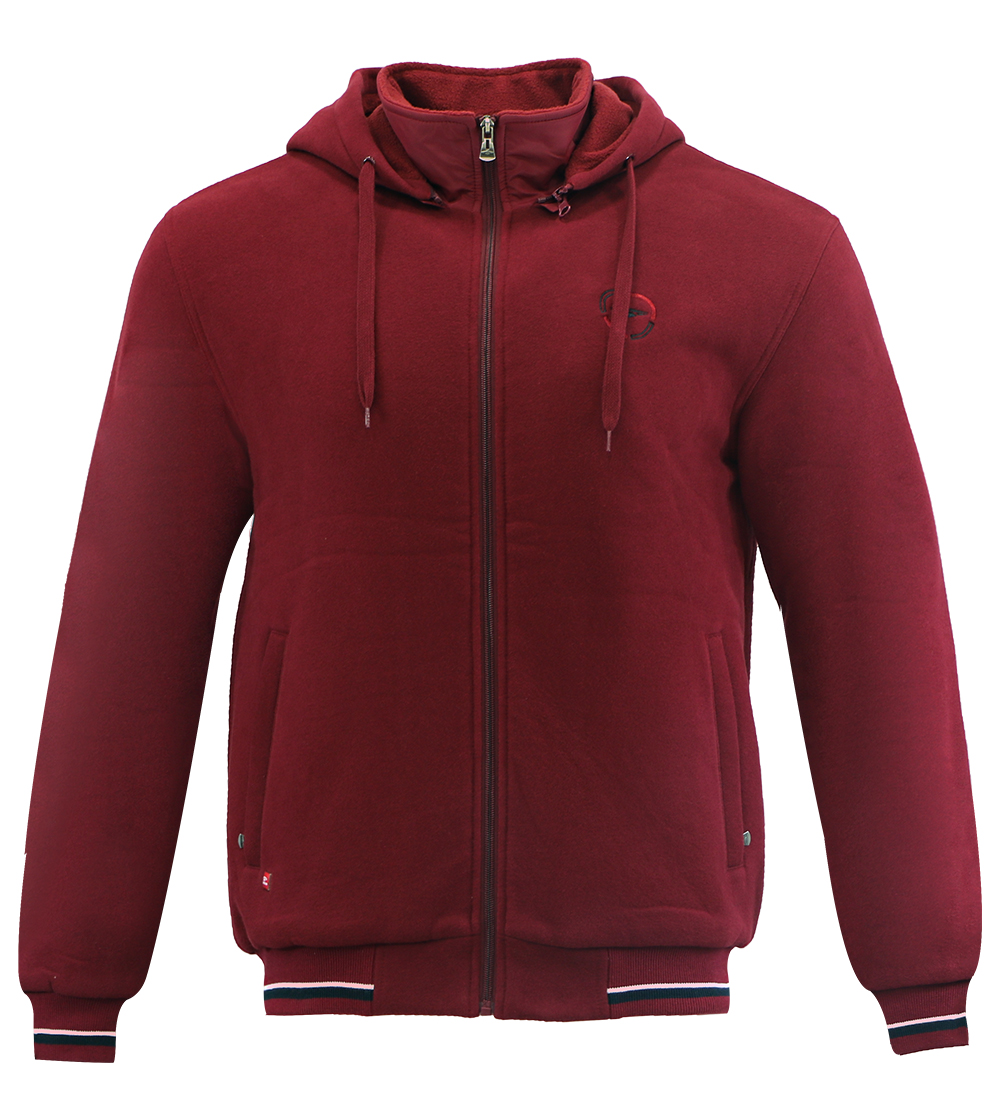 Aleklee casual full zip hoodie with logo embroidery AL-1534