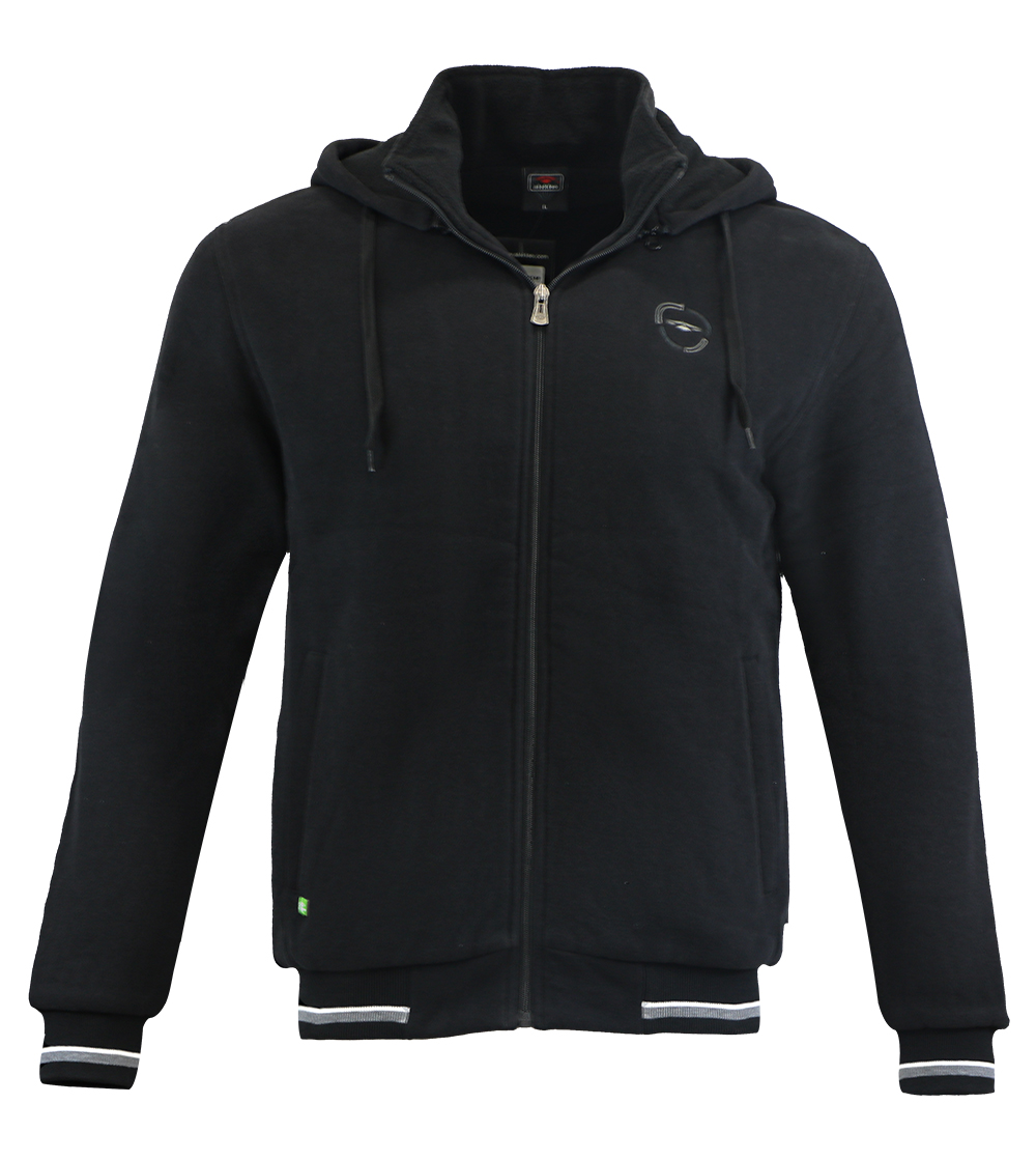 Aleklee casual full zip hoodie with logo embroidery AL-1534