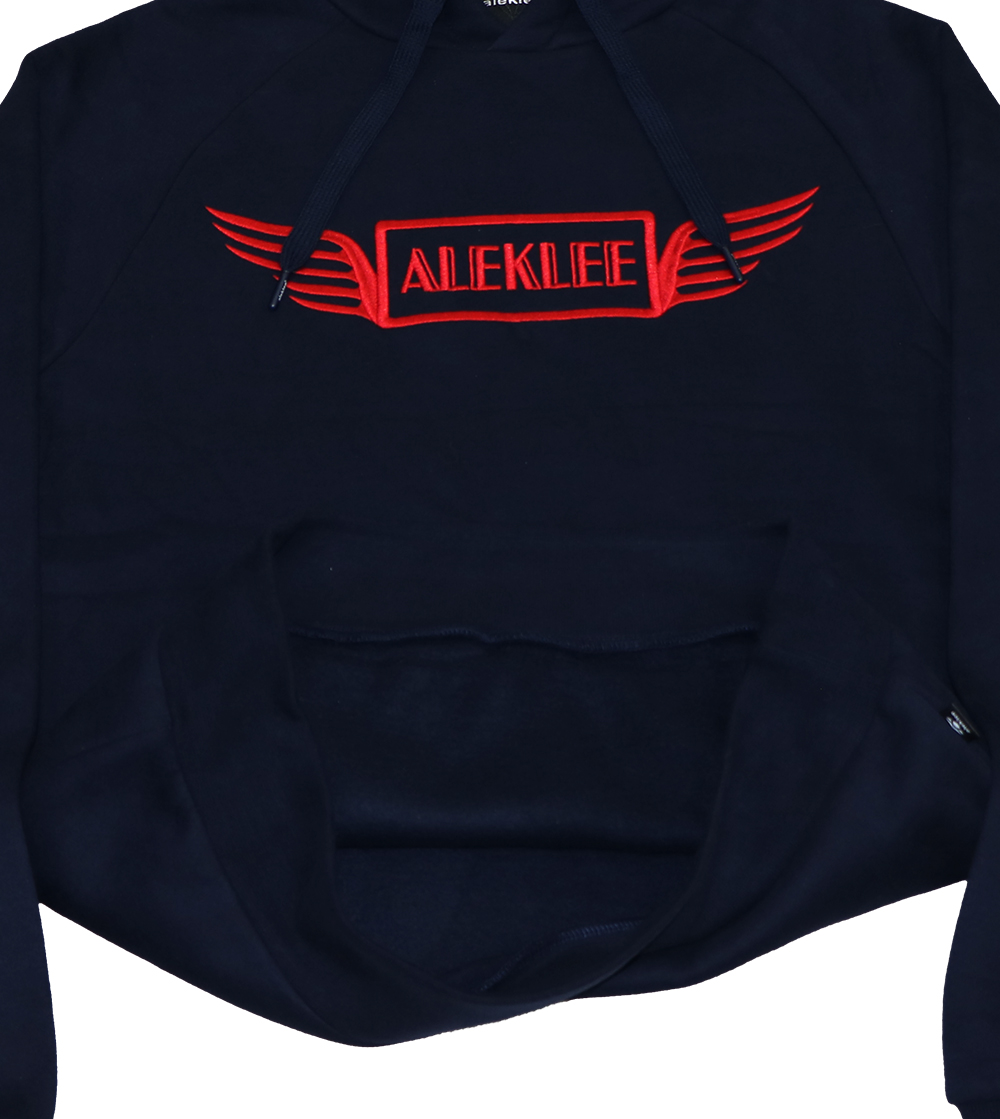 Aleklee men fleece cotton track suit set hoodies AL-1919