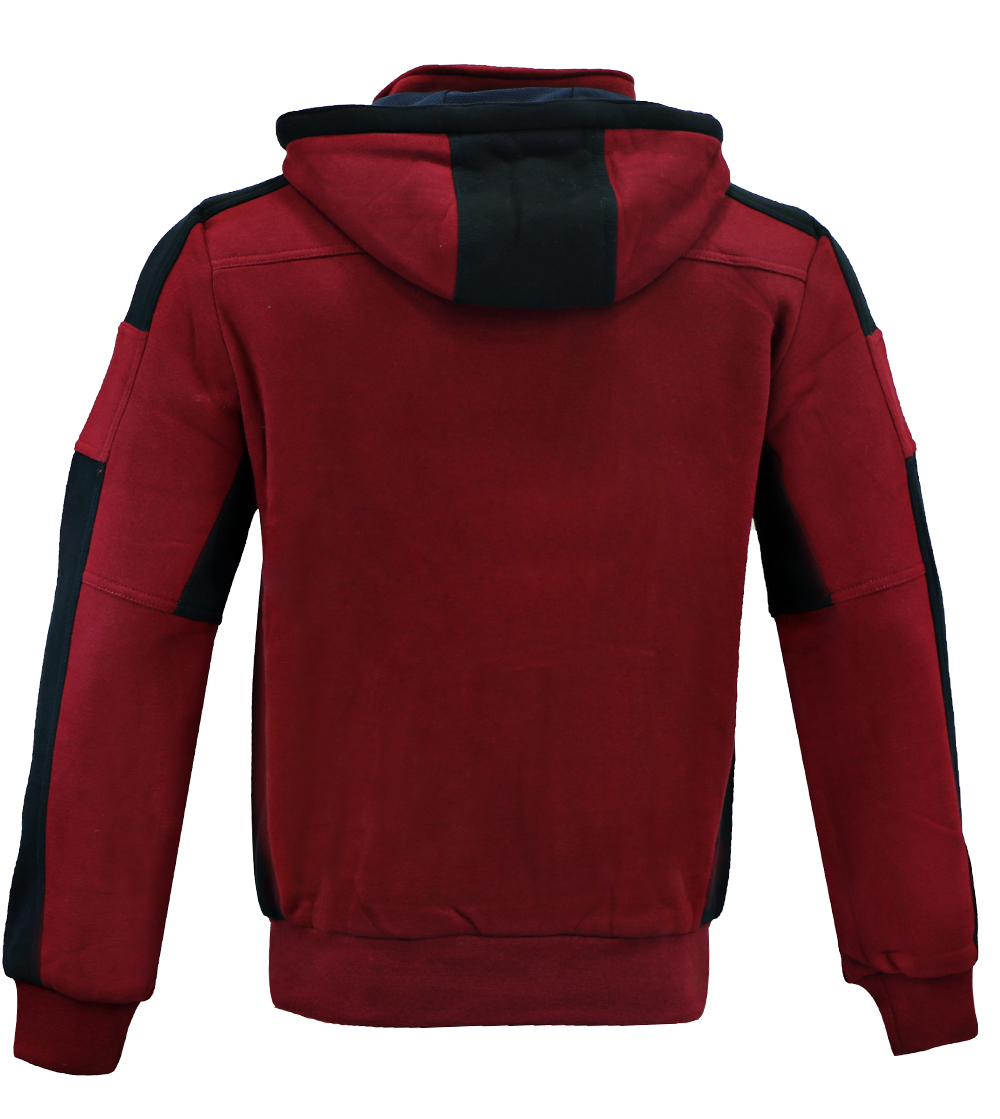 Aleklee men color block long zipper hoodies sweatshirts AK-4096