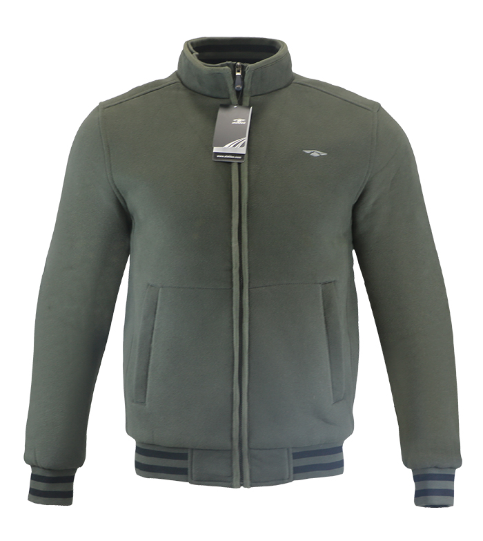 Aleklee men cotton polyester army Green zipper hoodies sweatshirts  AK-4104