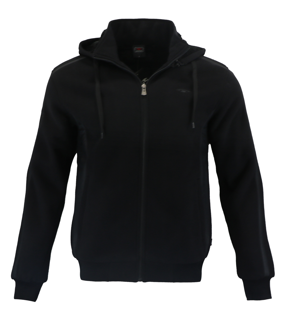 Aleklee black hooded jacket hoodie AL-1538