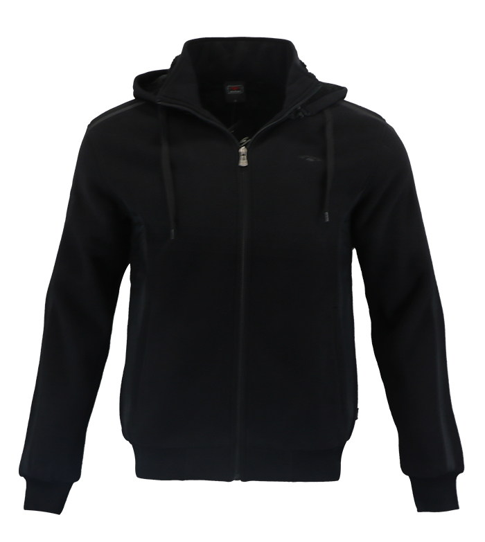 Aleklee black hooded jacket hoodie AL-1538