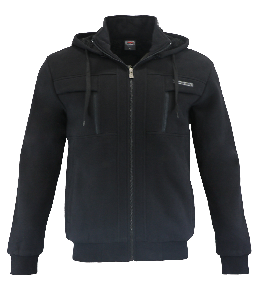 Aleklee zip chest pocket hoodie sweatshirt AL-1540