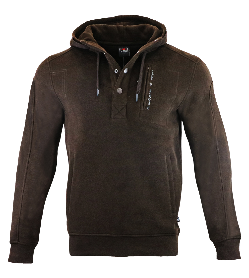 Aleklee men botton 1/4 hoodies sweatshirts AL-1840