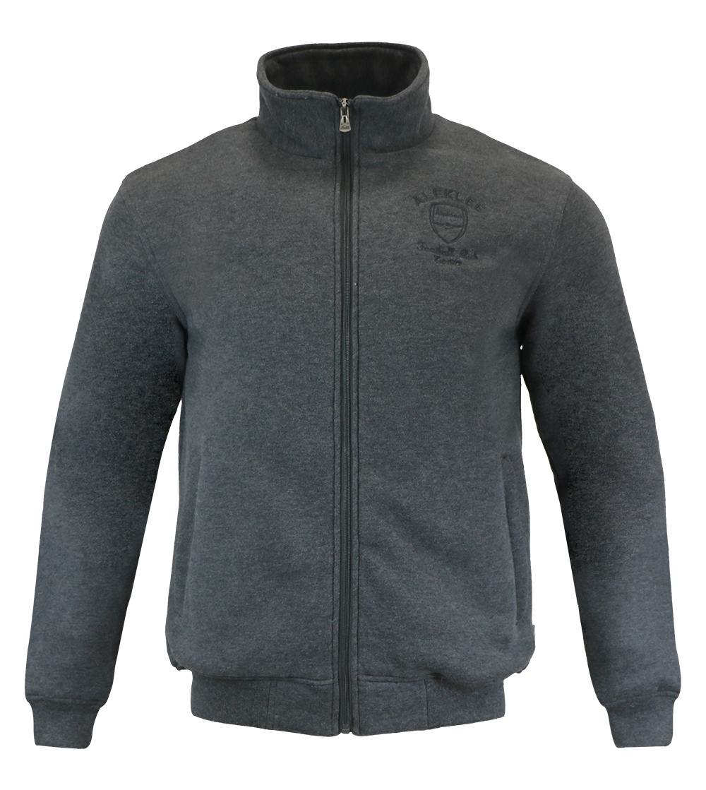 Aleklee embroideried logo gray hoodie AL-2073