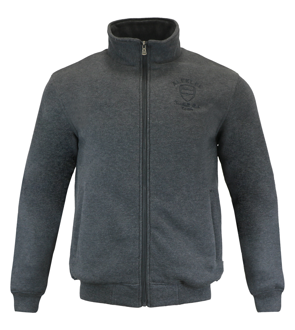 Aleklee embroideried logo gray hoodie AL-2073