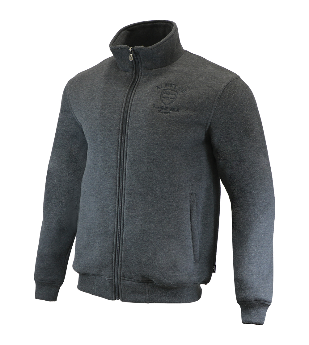 Aleklee embroideried logo gray hoodie AL-2073