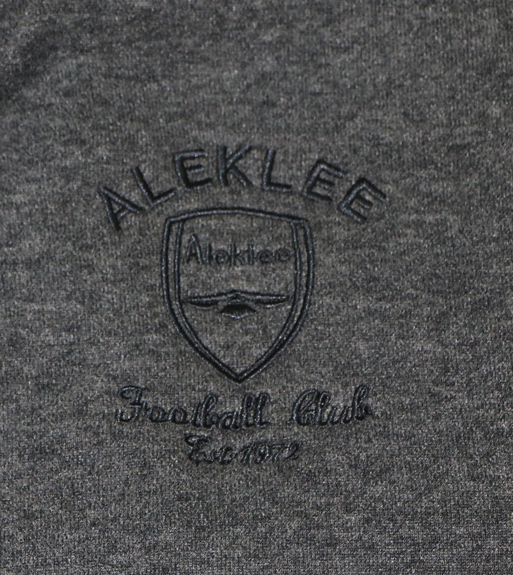 Aleklee embroideried logo gray hoodie AL-2073