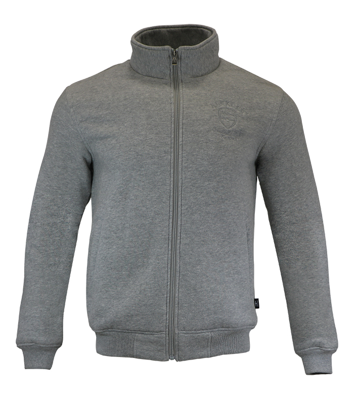 Aleklee embroideried logo gray hoodie AL-2073