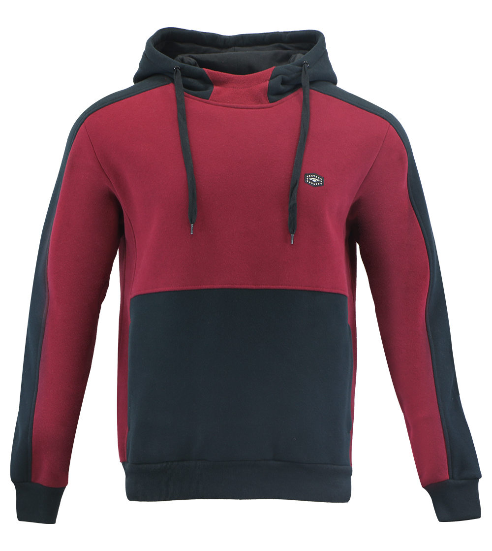 Aleklee red and black two tone hoodie AL-2135