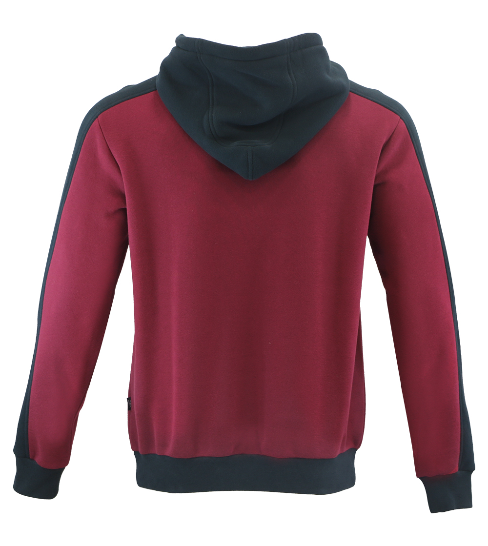 Aleklee red and black two tone hoodie AL-2135