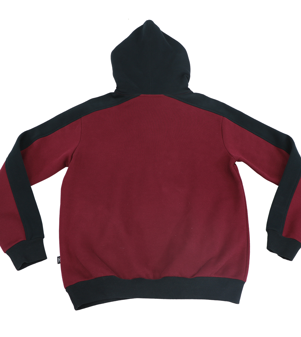 Aleklee red and black two tone hoodie AL-2135