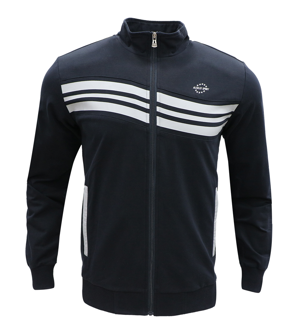 Aleklee chest tri-stripes hoodie AL-7814