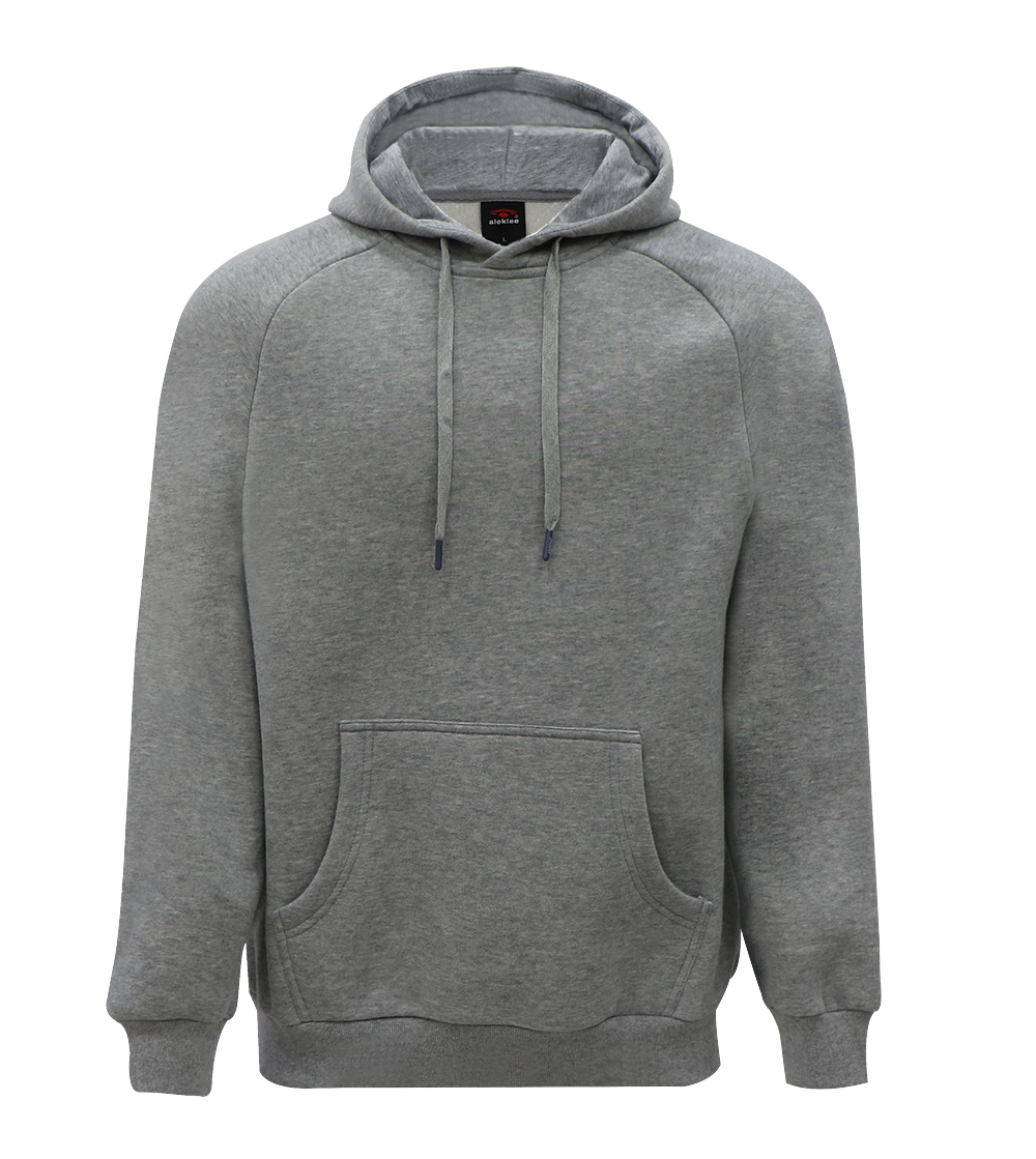 Aleklee blank fleece hoodie with kangaroo pocket AL-170320#