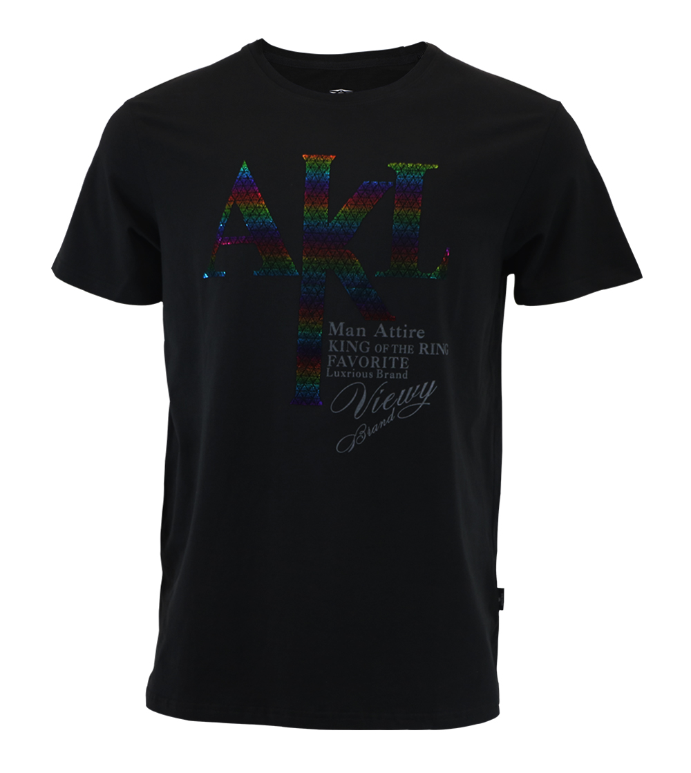 Aleklee colorful letter printing t-shirt AL-6034#