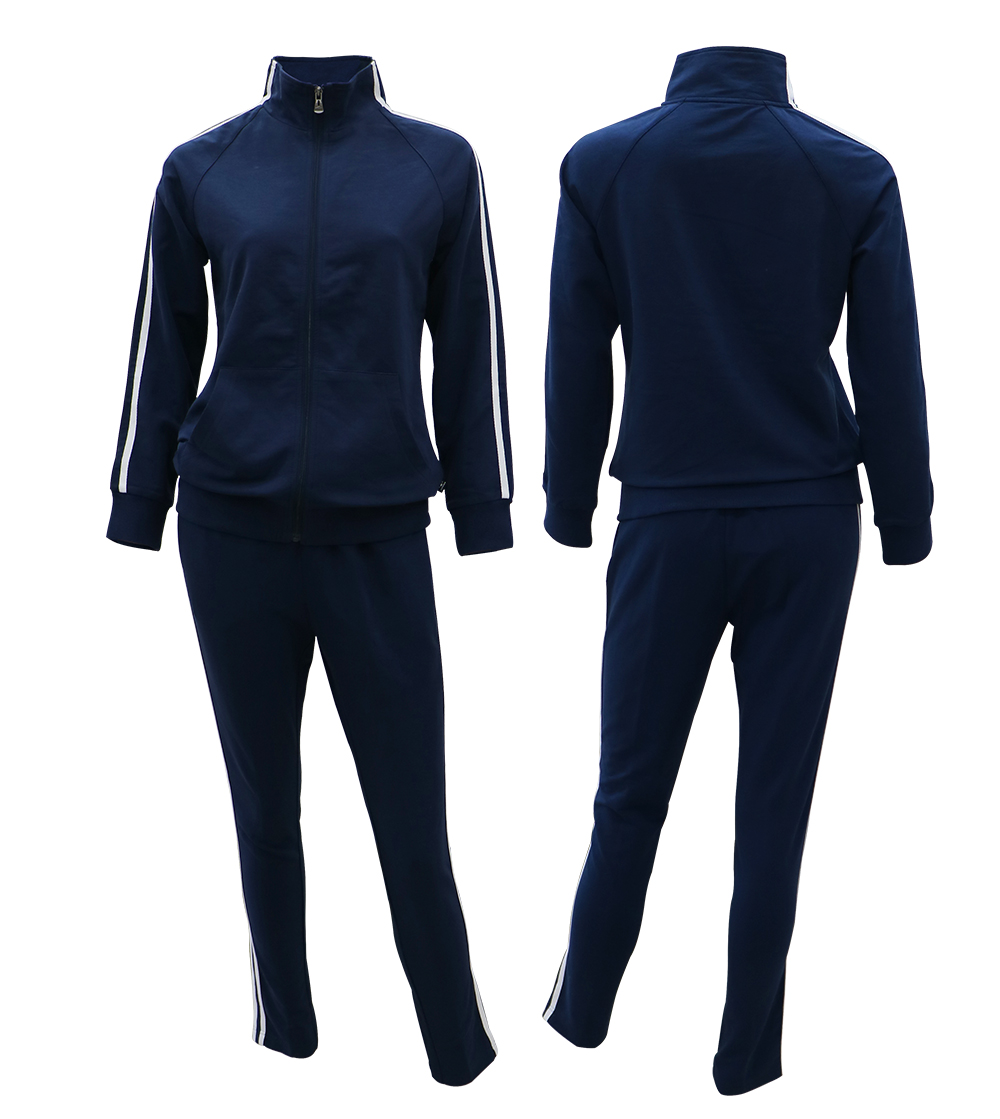 Aleklee womens’ side stripe tracksuit AL-1813W#