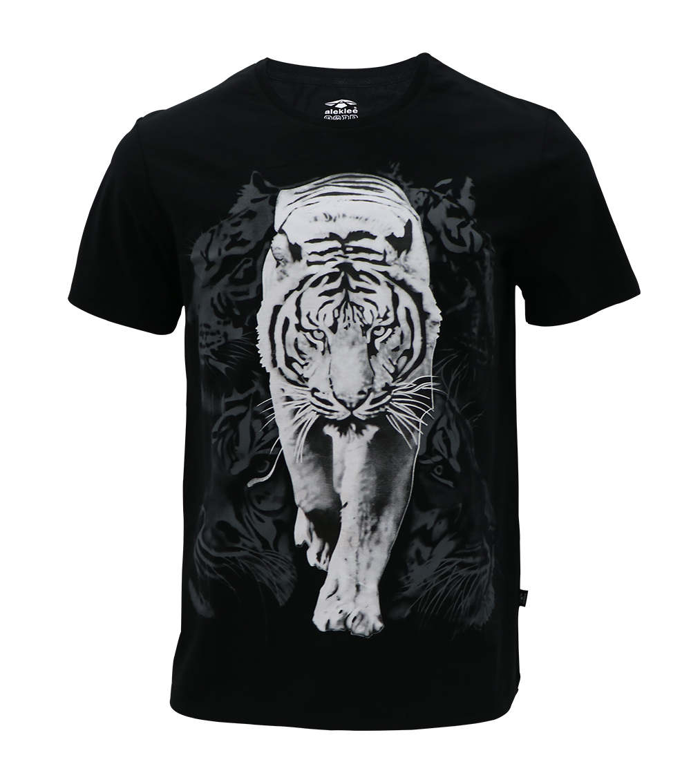 Aleklee tiger printing t-shirt SS18-12#