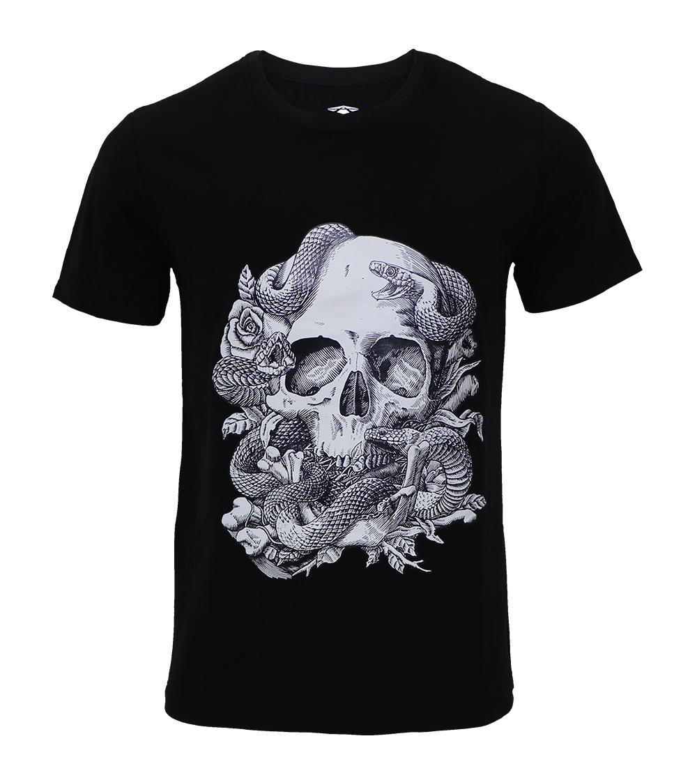 Aleklee skull printed t-shirt SS18-3#