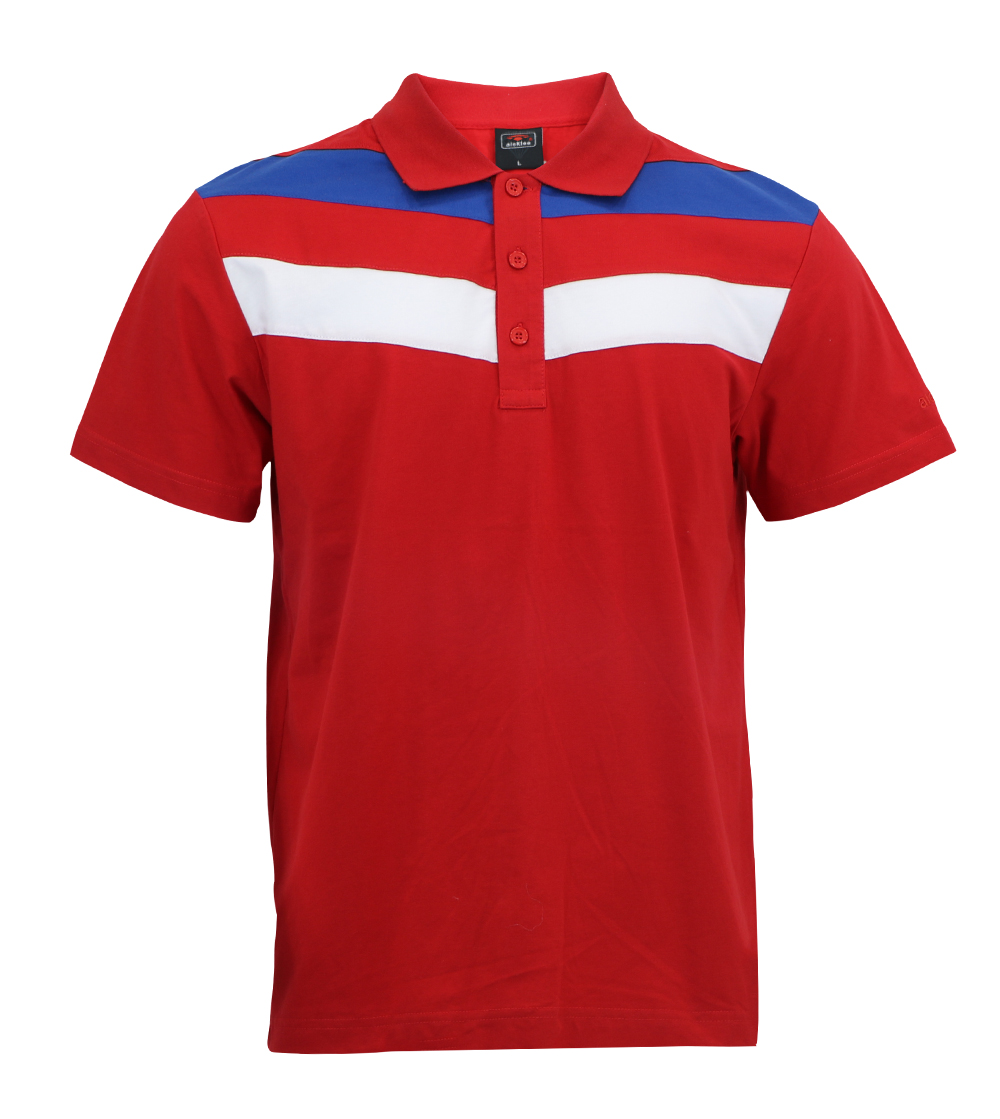 Aleklee block pannel polo t-shirt AL-5017#