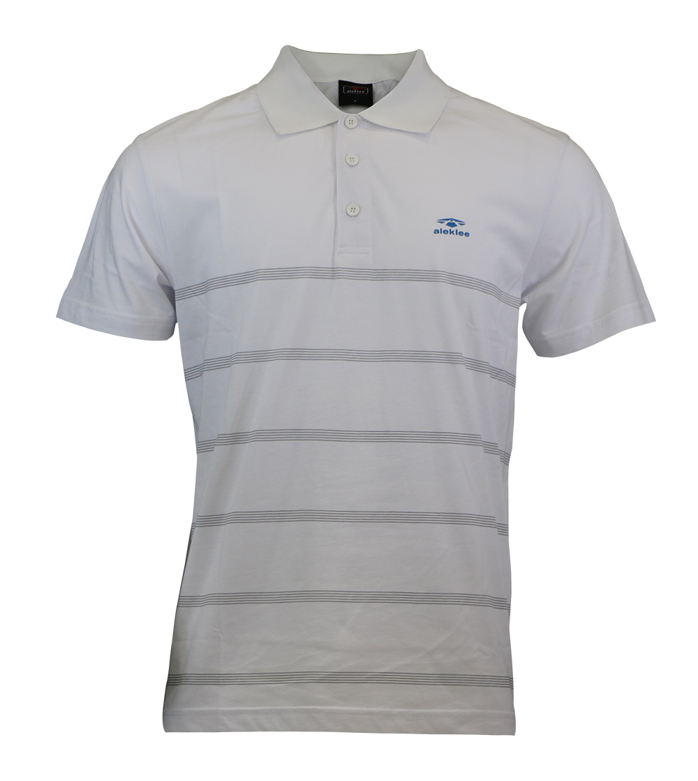 Aleklee narrow stripes polo t-shirt AL-5020#