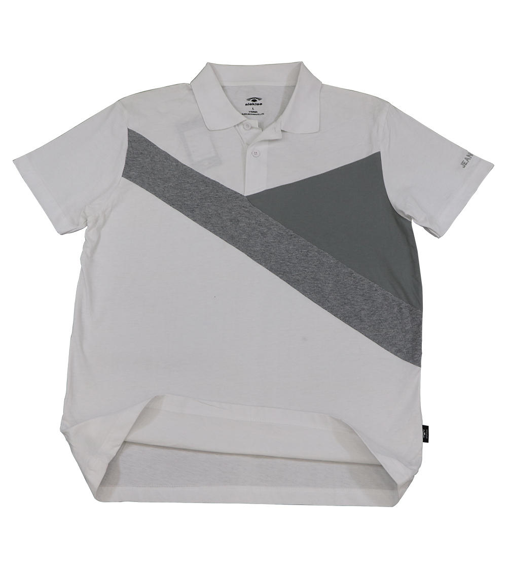 Aleklee colorblock constract pannel t-shirt AL-5026#