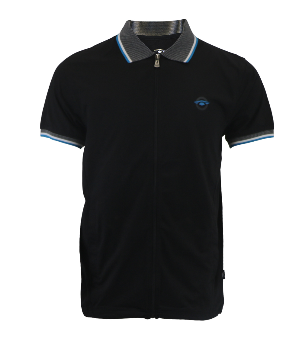 Aleklee black polo AL-5033#