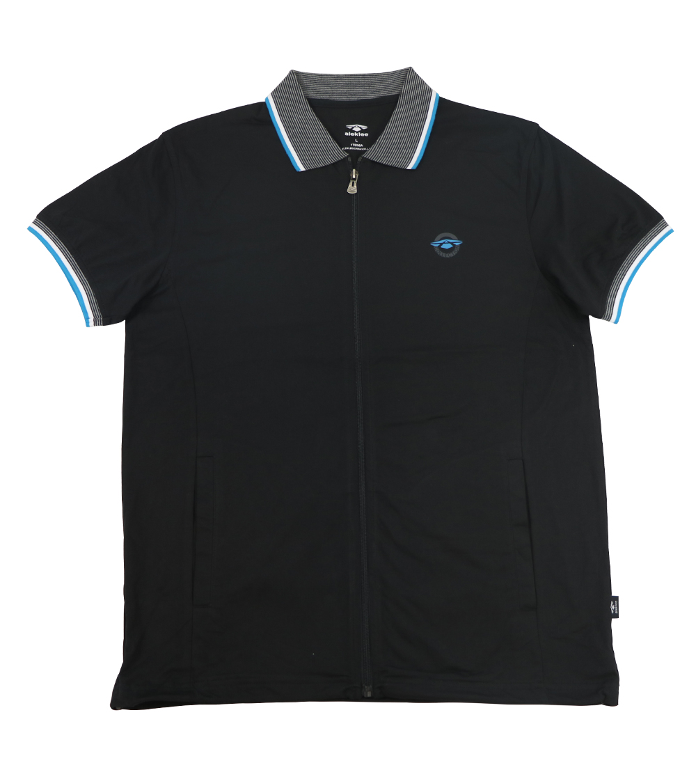 Aleklee black polo AL-5033#