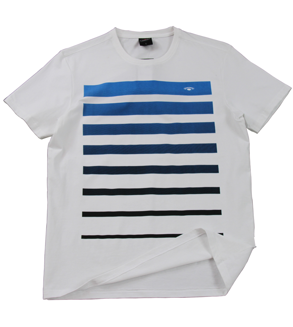 Aleklee shadow stripe t-shirt AL-6003#