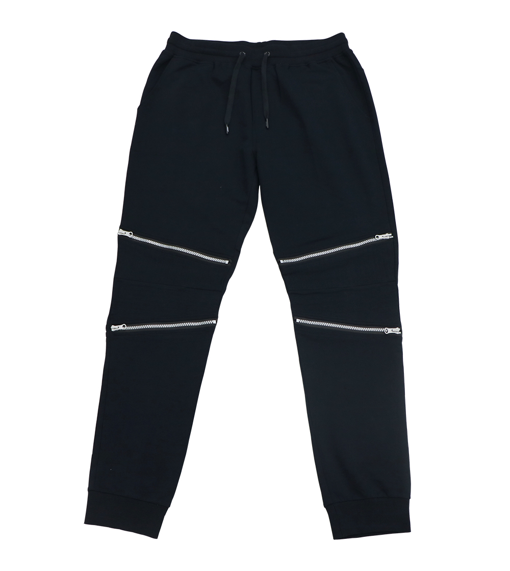 Aleklee zipper knee jogger pants SS18-21#