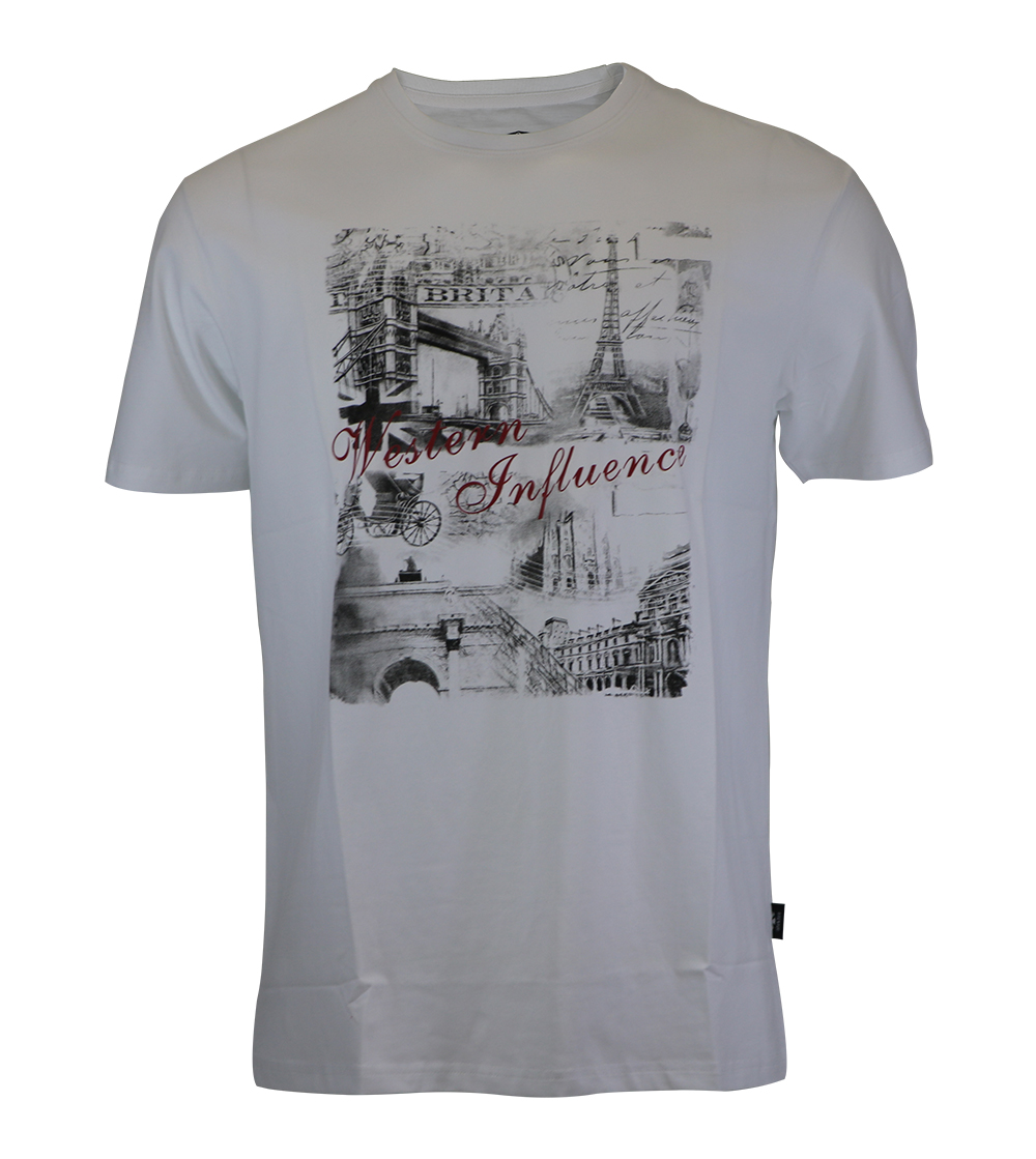 Aleklee eiffel tower paris print  t-shirt AL-6022#