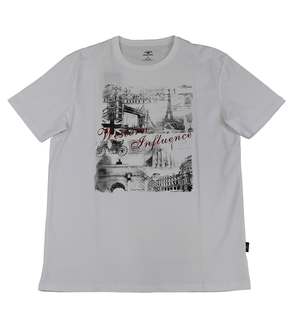 Aleklee eiffel tower paris print  t-shirt AL-6022#