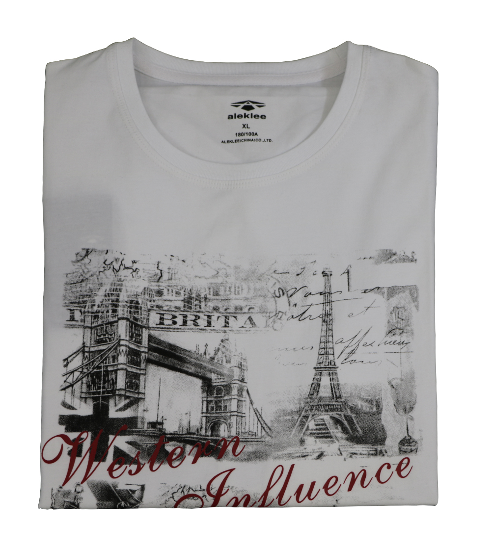 Aleklee eiffel tower paris print  t-shirt AL-6022#