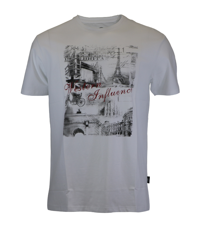 Aleklee eiffel tower paris print  t-shirt AL-6022#