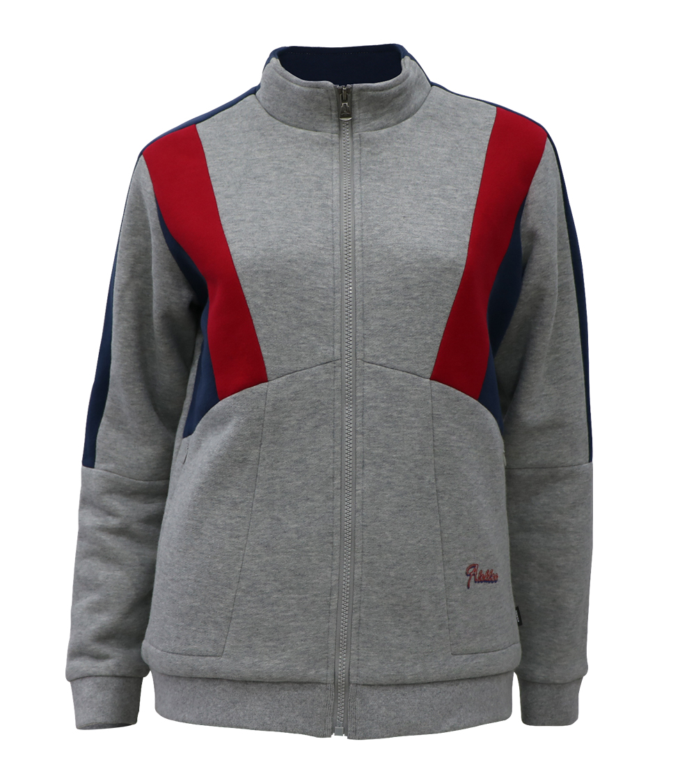 Aleklee tri-color stitched hoodie AL-7830#