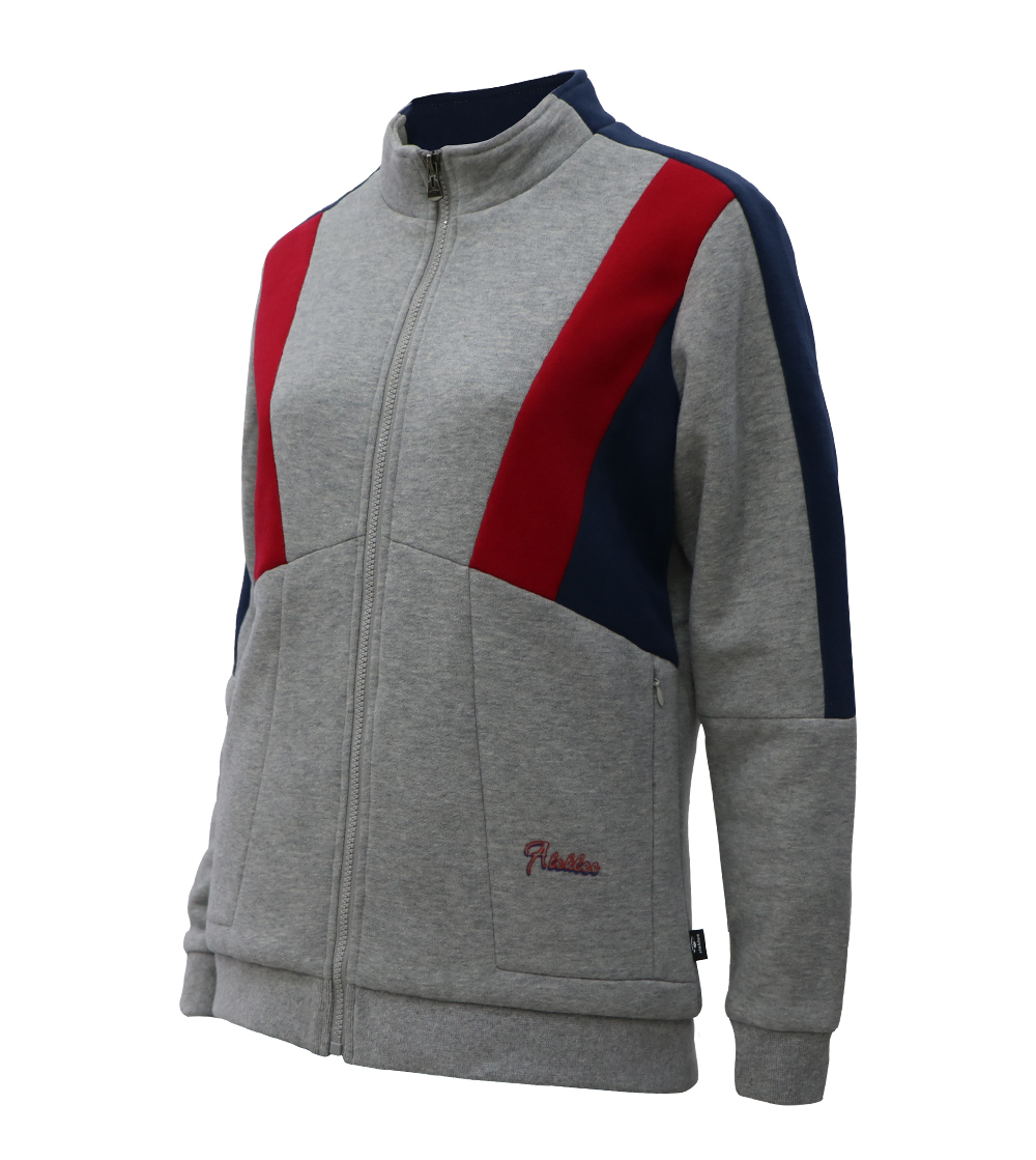Aleklee tri-color stitched hoodie AL-7830#