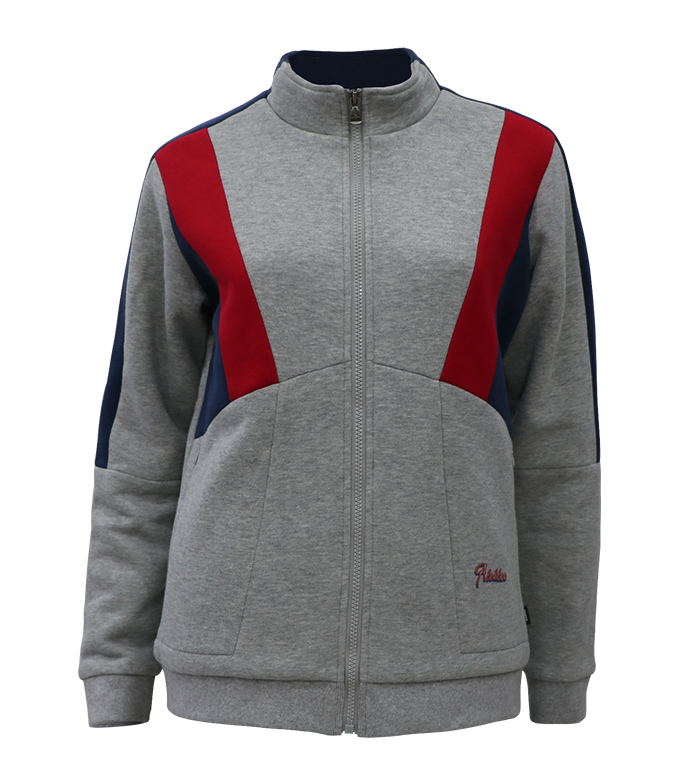 Aleklee tri-color stitched hoodie AL-7830#