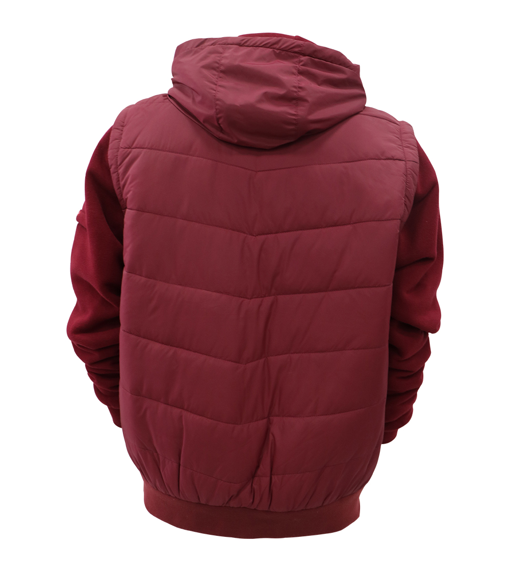 Aleklee quilted cotton-padded hybrid jacket AK-4110#