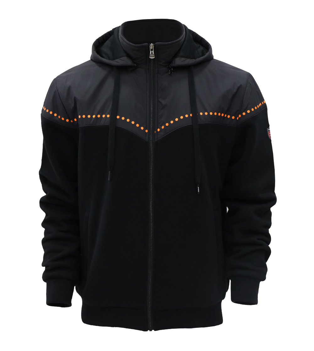 Aleklee symmetry print hybrid jacket AL-7834#