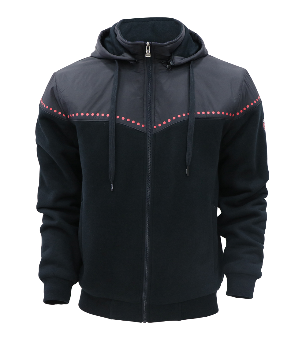 Aleklee symmetry print hybrid jacket AL-7834#